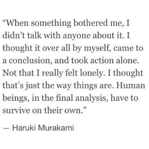 Murakami -all alone